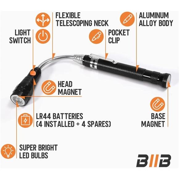 Telescoping Magnetic Pickup Tools Cool Gadgets for Men - Picture 5 of 6